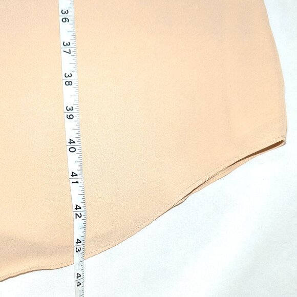 Blaque Label	| Revolve V-Neck Midi Slip Dress in Nude Cream | Size Medium - Picture 12 of 12